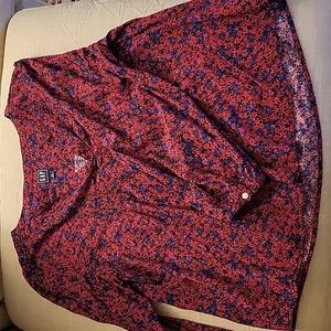 3/4 Sleeve Colorful Blouse